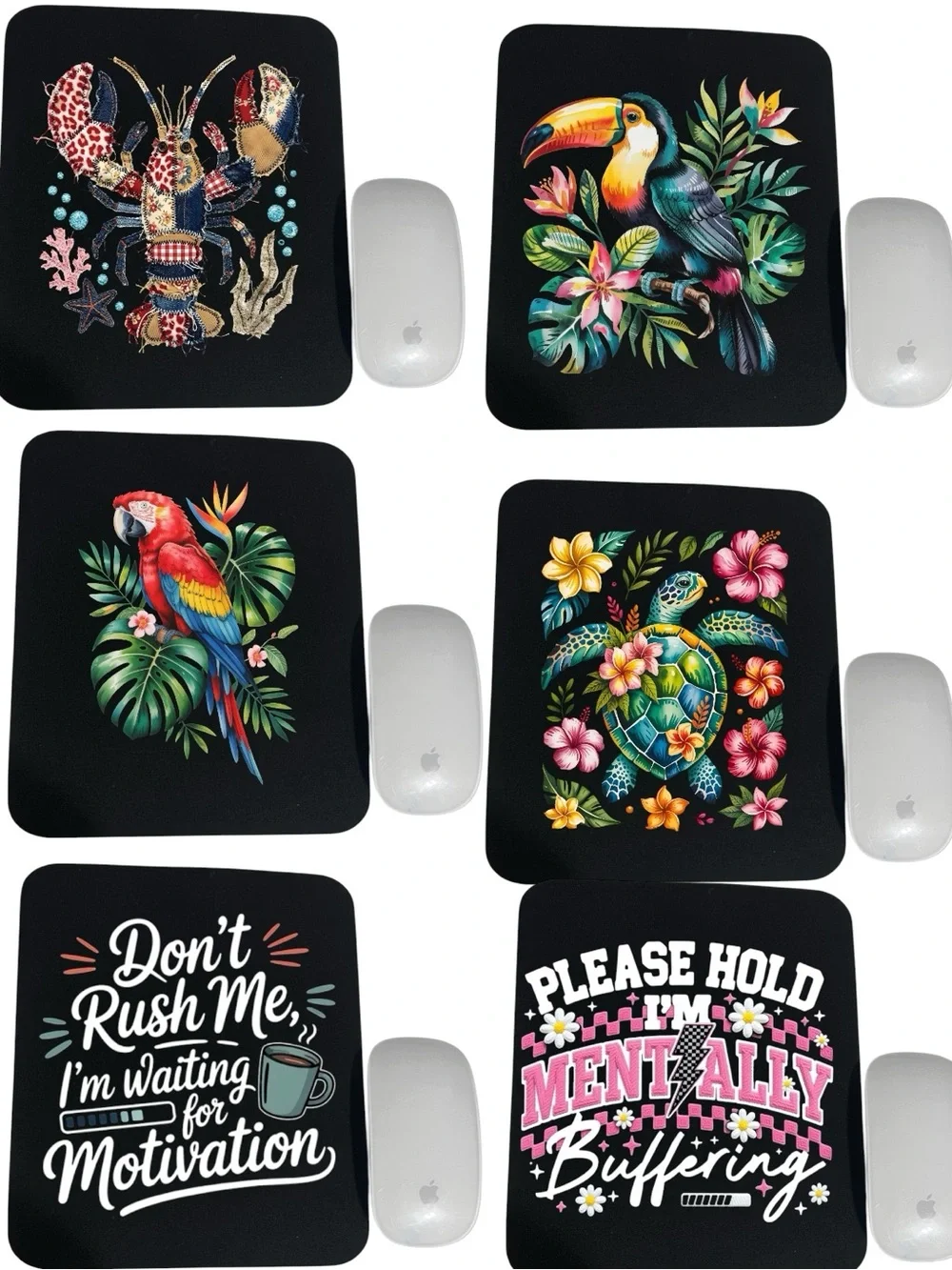 Customized mouse Pad with your logo and QR code or pick a design from my closet